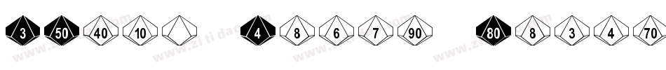 DPoly Eight Sider 1字体转换